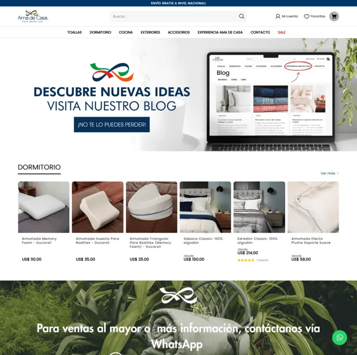 Tienda online de Ama de Casa