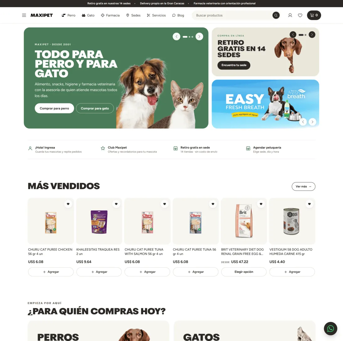 Tienda online de Maxipet